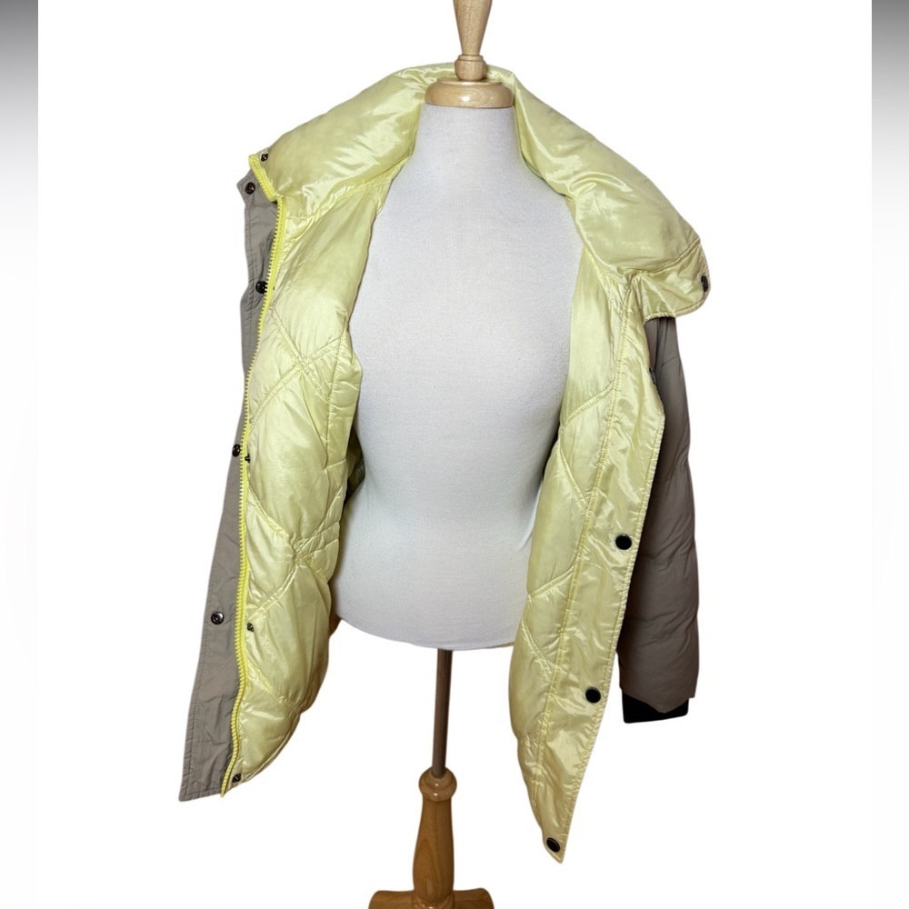 Dualist Zorah Reversible Brown/ Yellow Puffer Jacket-Size 3/Large-Like New - Picture 8 of 14